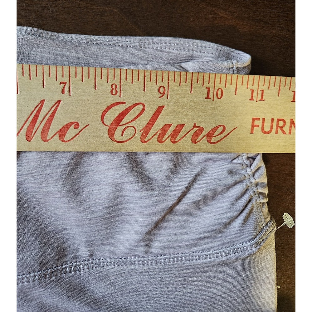 ODODOS XS High Waist Crossover Capri‎ Leggings Mauve Heather Stretch Athletic - Picture 6 of 10